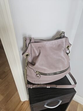 ORyany Blair Pebbled Leather Shoulder Bag in Dusty Purpel